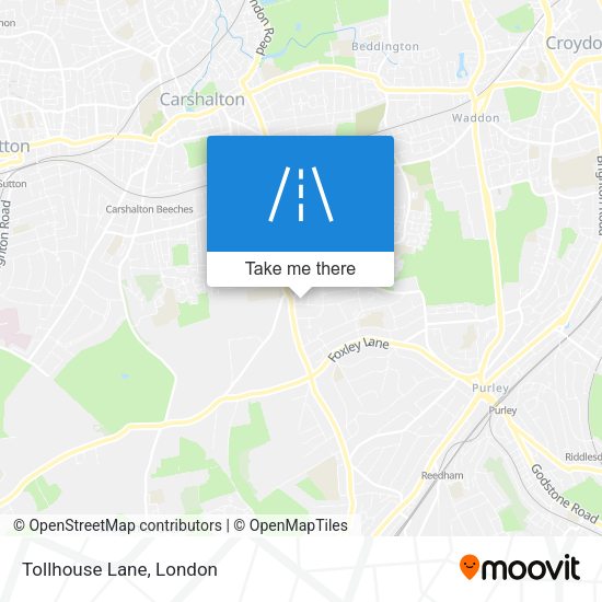 Tollhouse Lane map