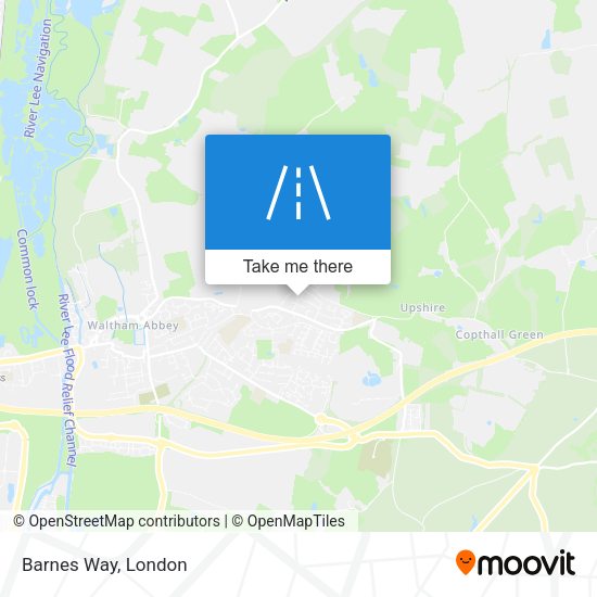 Barnes Way map