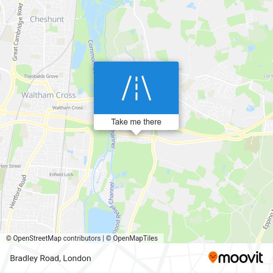 Bradley Road map