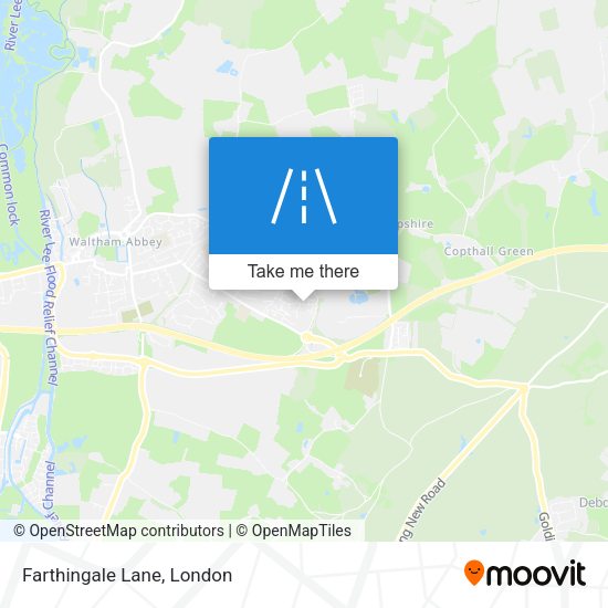 Farthingale Lane map