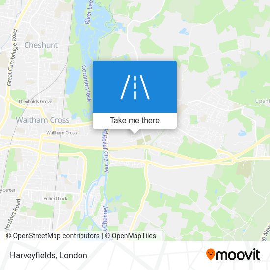 Harveyfields map
