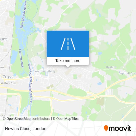 Hewins Close map
