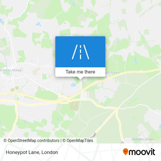 Honeypot Lane map
