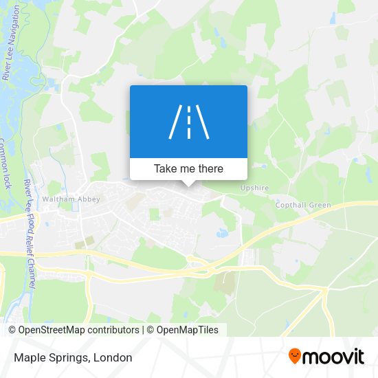 Maple Springs map