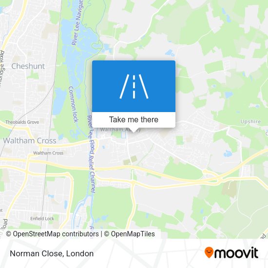 Norman Close map