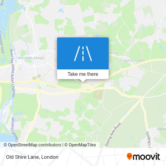 Old Shire Lane map