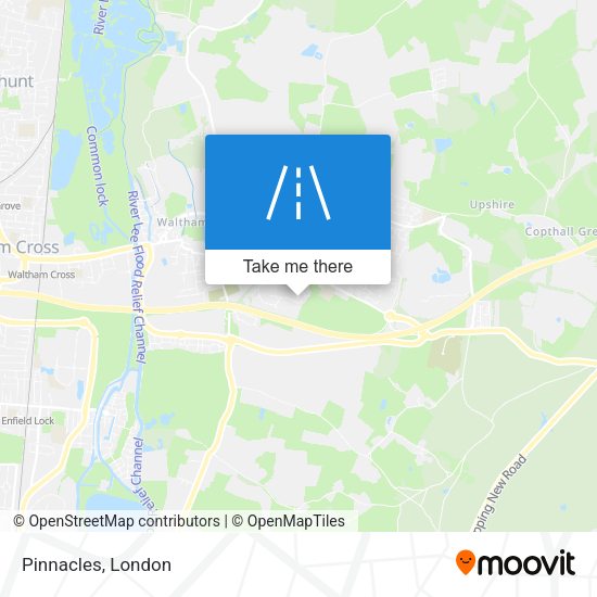 Pinnacles map