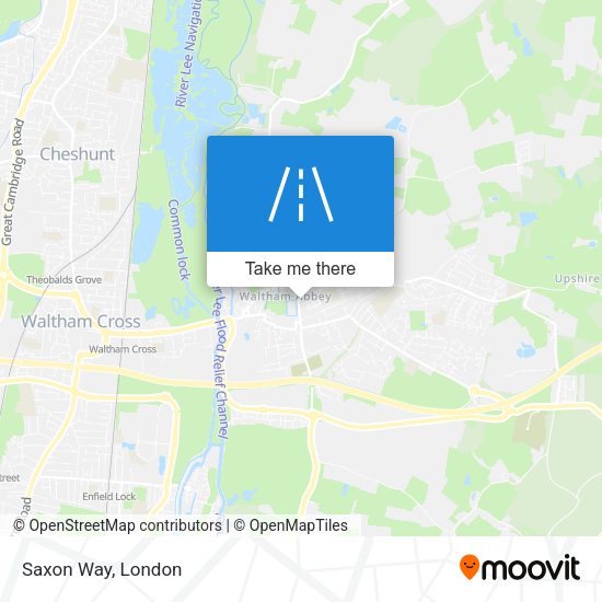 Saxon Way map