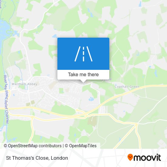 St Thomas's Close map