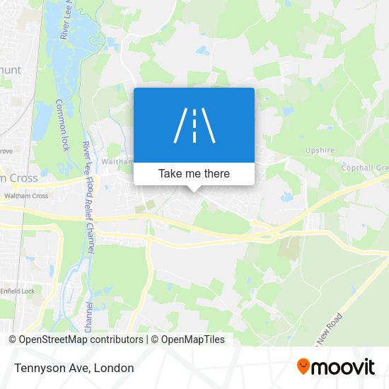 Tennyson Ave map