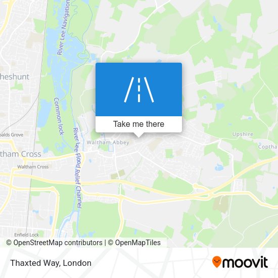 Thaxted Way map