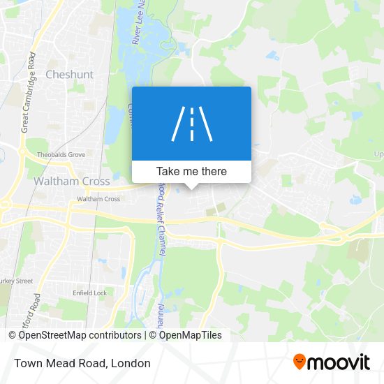 Town Mead Road map