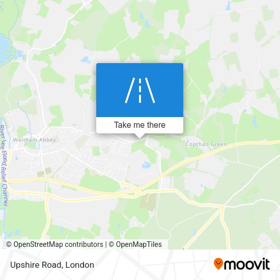 Upshire Road map