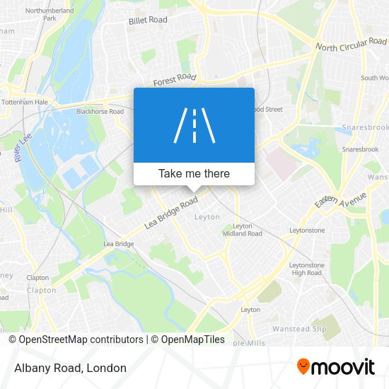 Albany Road map
