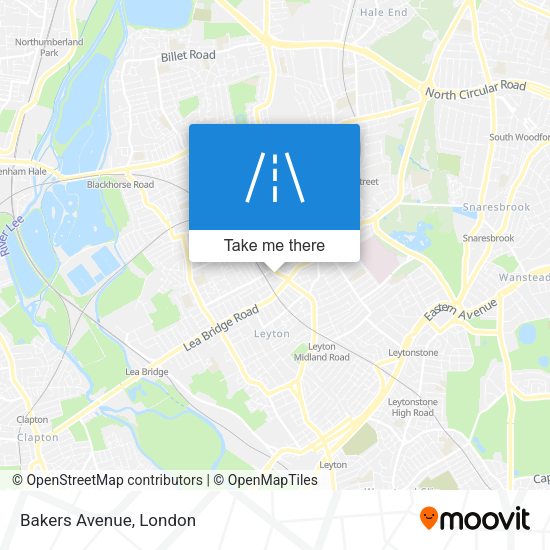 Bakers Avenue map