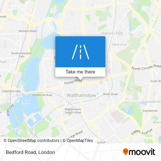 Bedford Road map