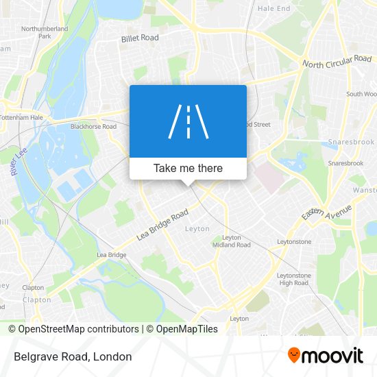 Belgrave Road map