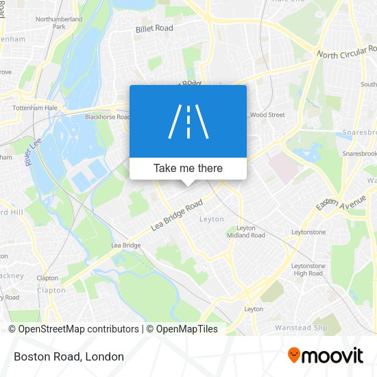 Boston Road map