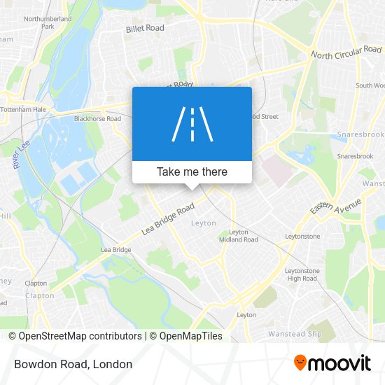 Bowdon Road map