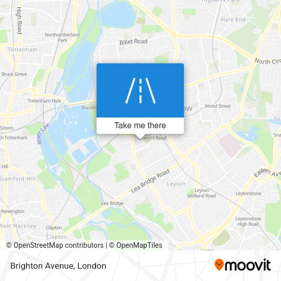 Brighton Avenue map