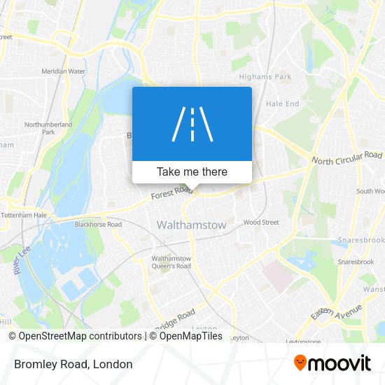 Bromley Road map