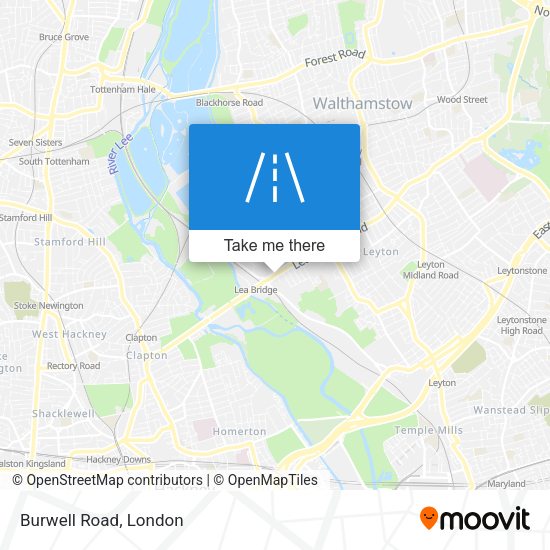 Burwell Road map