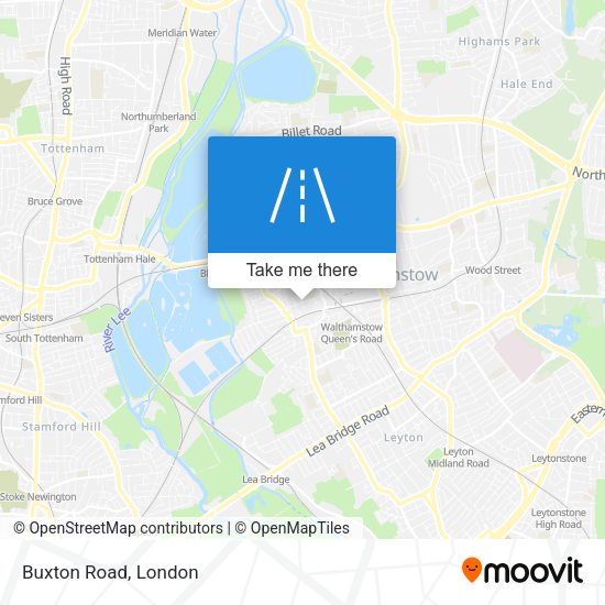 Buxton Road map