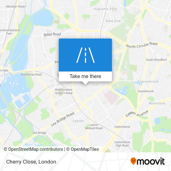 Cherry Close map