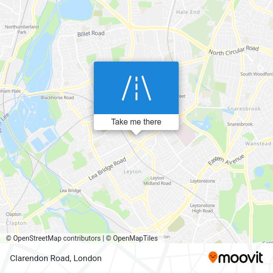 Clarendon Road map