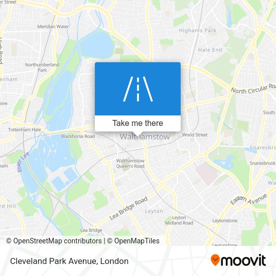 Cleveland Park Avenue map