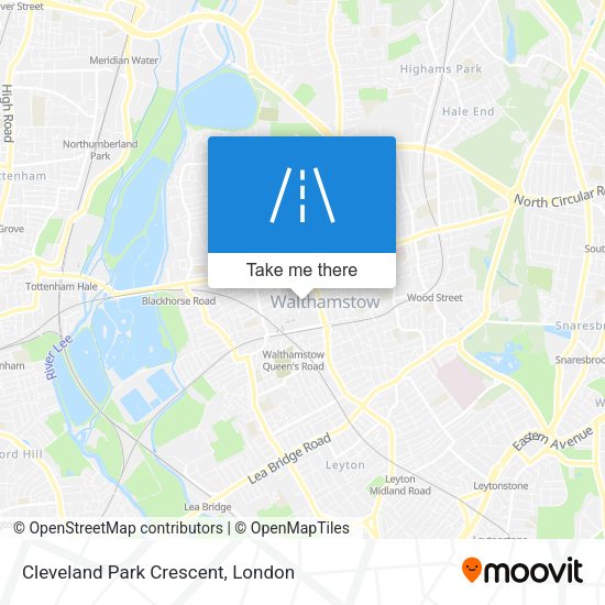 Cleveland Park Crescent map