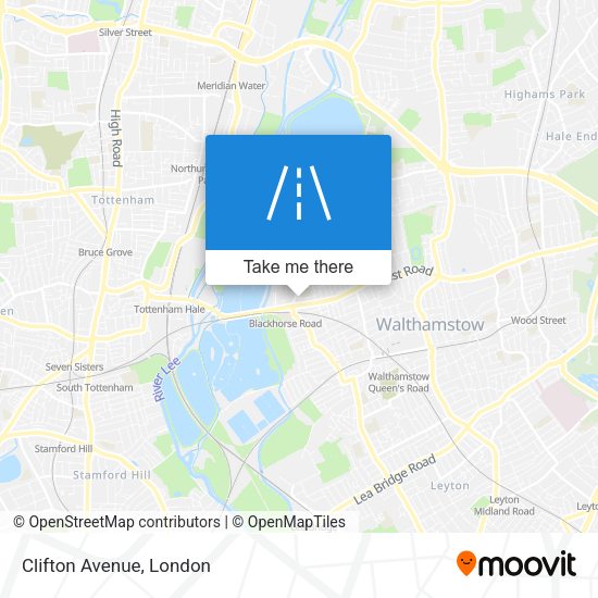 Clifton Avenue map