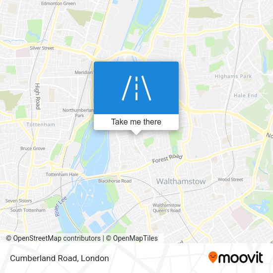 Cumberland Road map