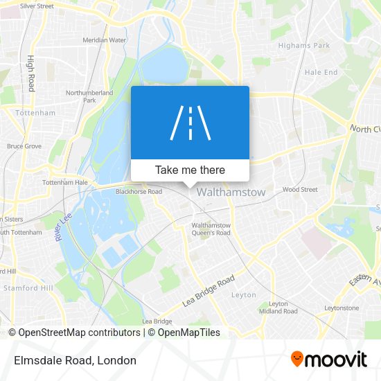 Elmsdale Road map