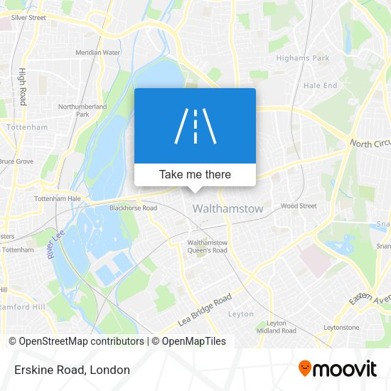 Erskine Road map