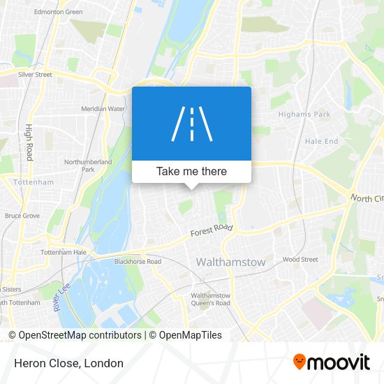 Heron Close map