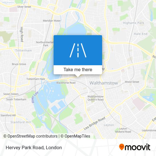 Hervey Park Road map