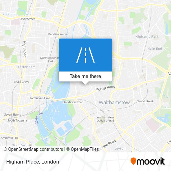 Higham Place map