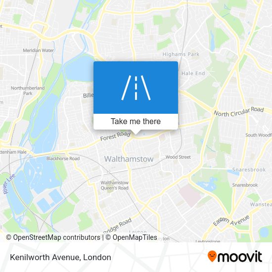 Kenilworth Avenue map