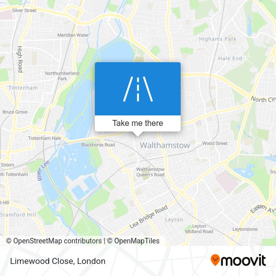 Limewood Close map