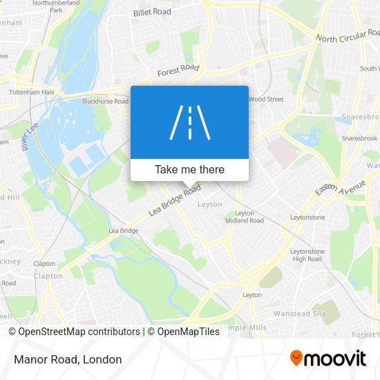Manor Road map