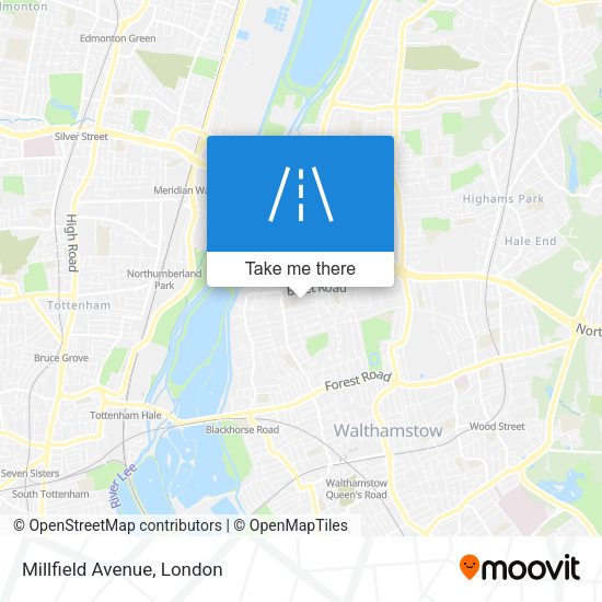 Millfield Avenue map