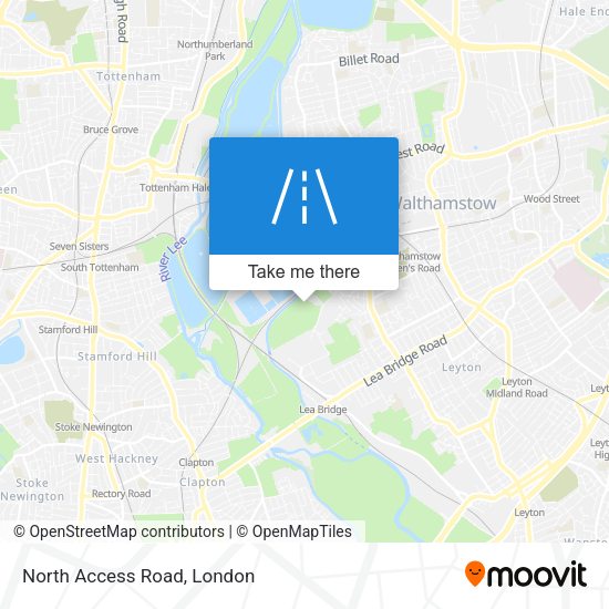 North Access Road map