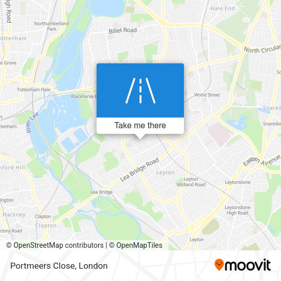 Portmeers Close map