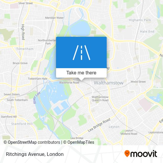 Ritchings Avenue map
