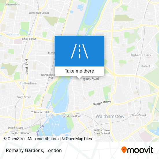 Romany Gardens map