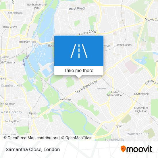Samantha Close map