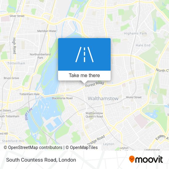 South Countess Road map