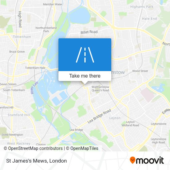 St James's Mews map
