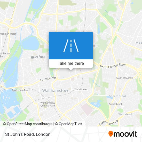 St John's Road map